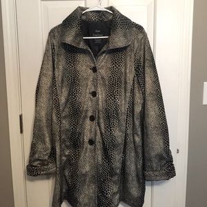 New Faux Fur Coat Jacket Large